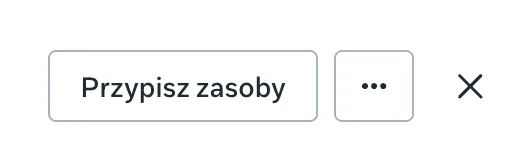 Przycisk Przypisz zasoby w wierszu partnera