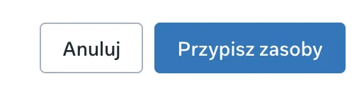 Przycisk Przypisz zasoby na dole okna