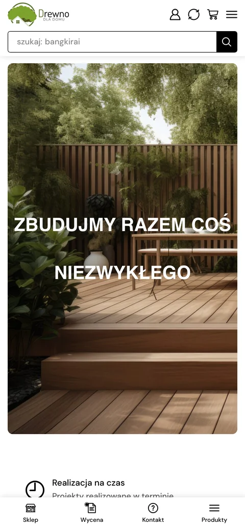 Drewnodladomu.pl na telefonie